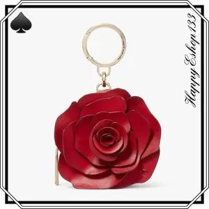 【新品・正規品】Kate spade KE691 Rose Coin Purse Flora Flower Bag Charm | Kate Spade Outlet